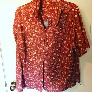 Collared tee button up